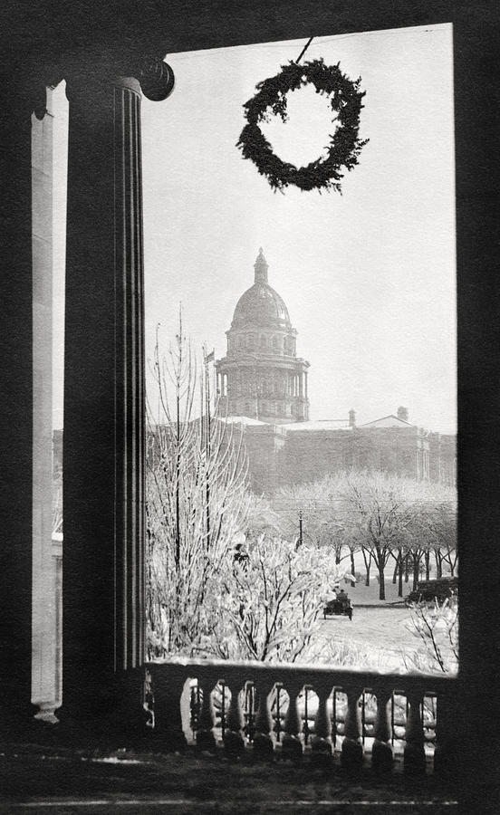 1920s Denver Capitol at Christmas Photograph by Marilyn Hunt
