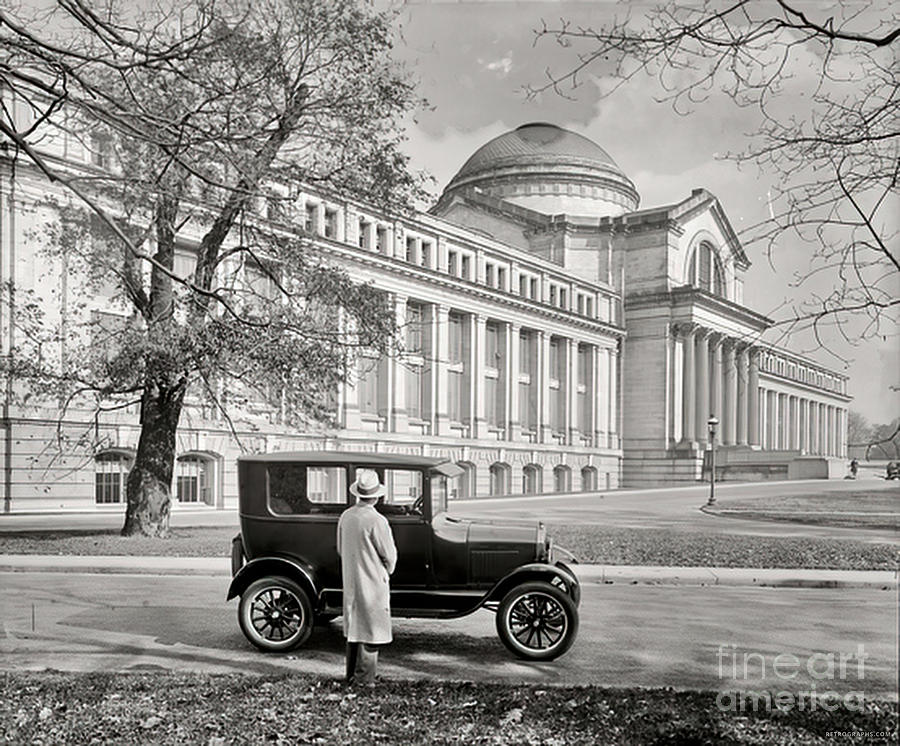 1920s Vehicle in Washington DC Photograph by Retrographs