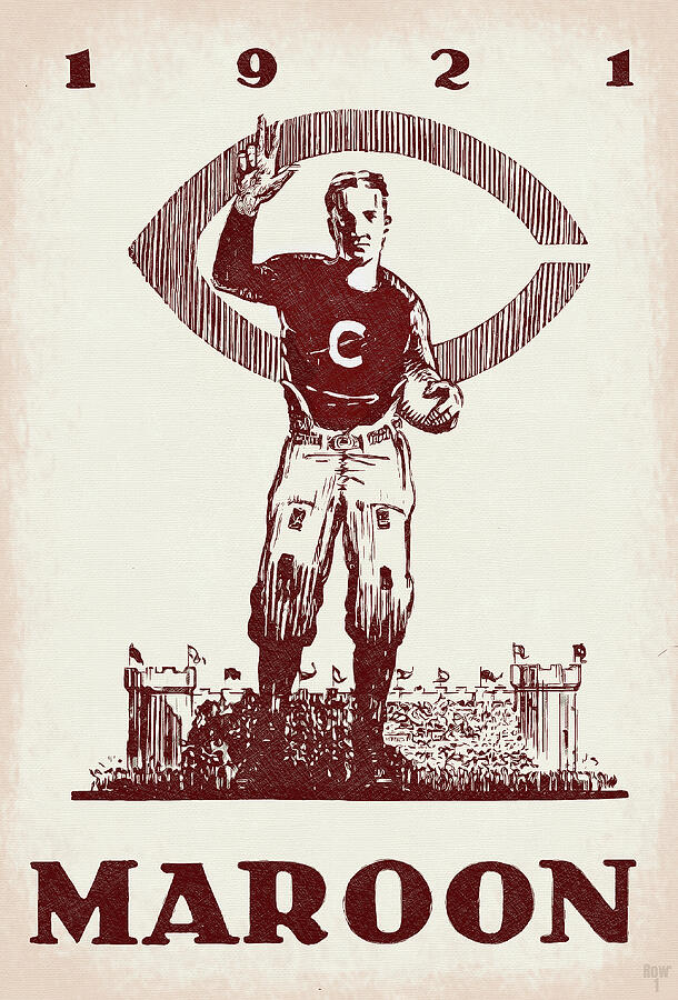 1921 Chicago Football Mixed Media by Row One Brand