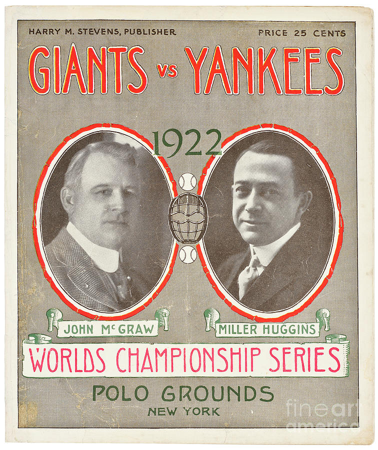 1922 World Series Program Digital Art