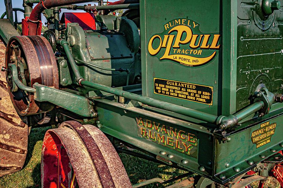 1923 Rumley Oil Pull Tractor Photograph by Linda Unger