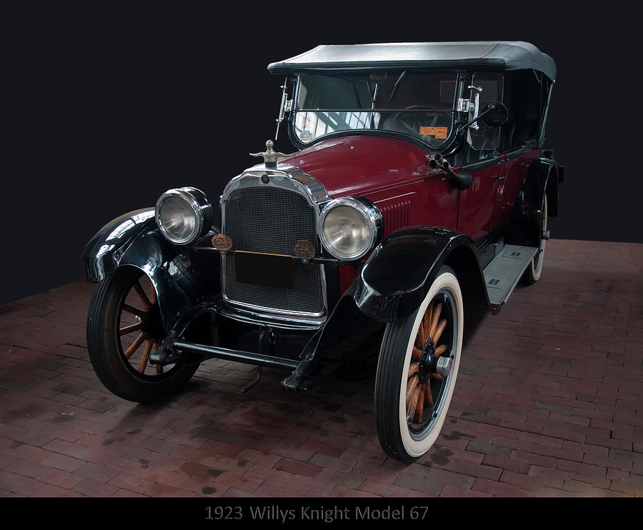Car Photograph - 1923 Willys Knight Model 67 Touring Car by Flees Photos
