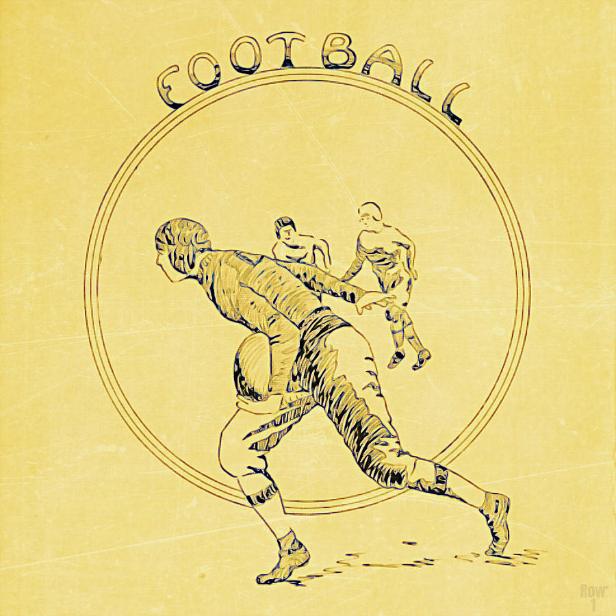 1985 St. Louis Cardinals Retro Football Art Art Print by Row One Brand -  Pixels