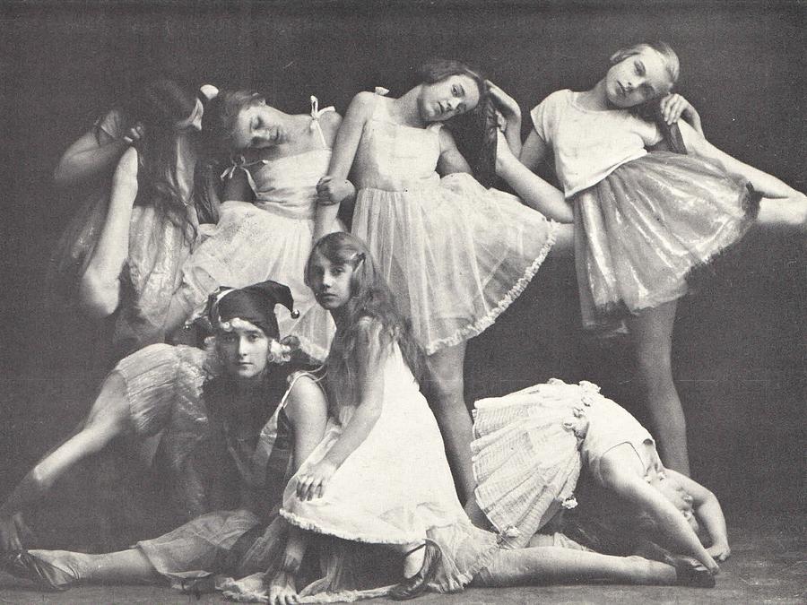 Ballerina Photograph - 1925 Dance Class, Berlin, Antique Photograph by Thomas Dans Ballerina Photograph - 1925 Dance Class, Berlin, Antique Photograph by Thomas Dans