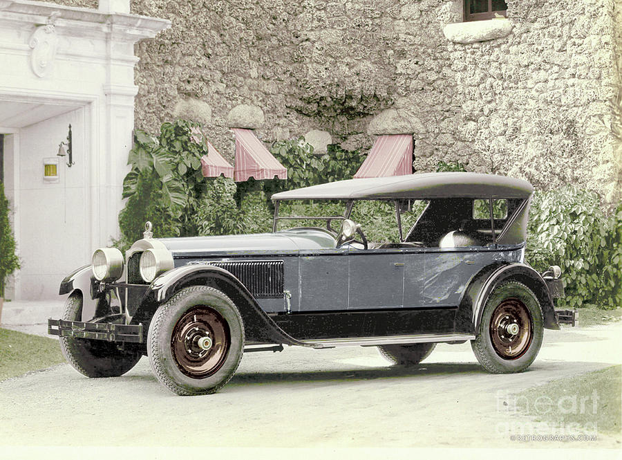 1925 Packard Touring Colorized Photo Photograph by West Peterson