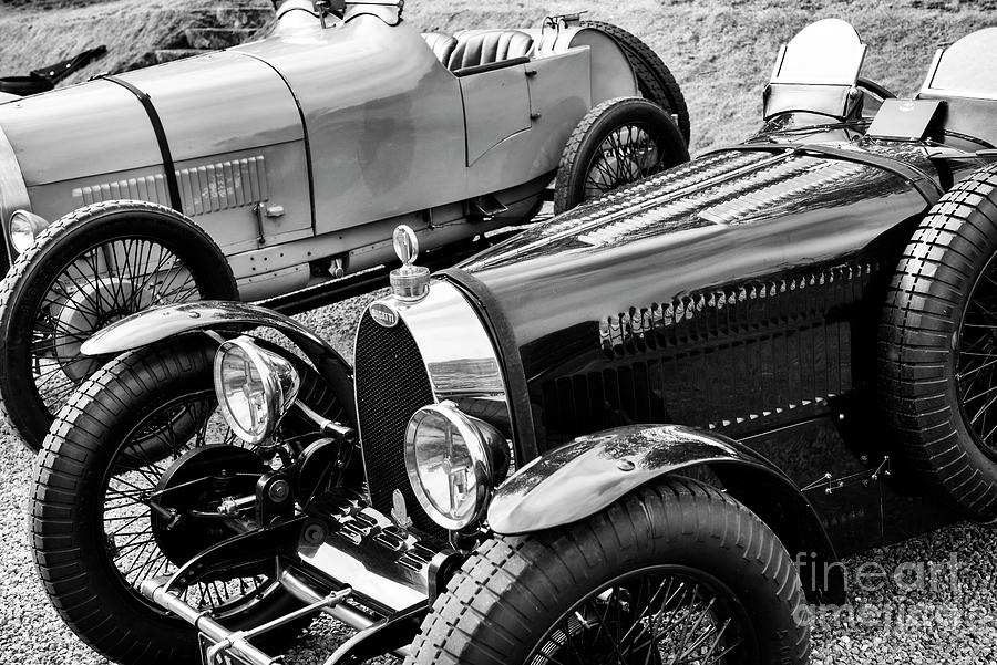 1927 Bugatti T37A Car Monochrome Photograph by Tim Gainey