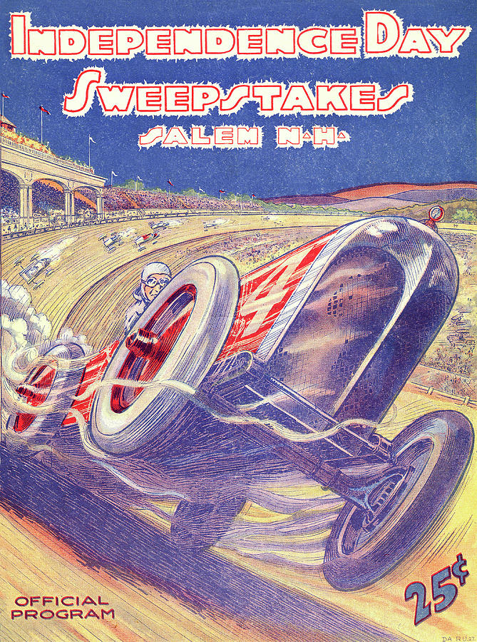 1927 Rockingham Speedway Program Cover Photograph by Retrographs