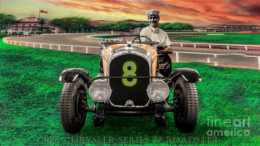 1928 Chrysler Series 72 Roadster Digital Art by Anthony Ellis