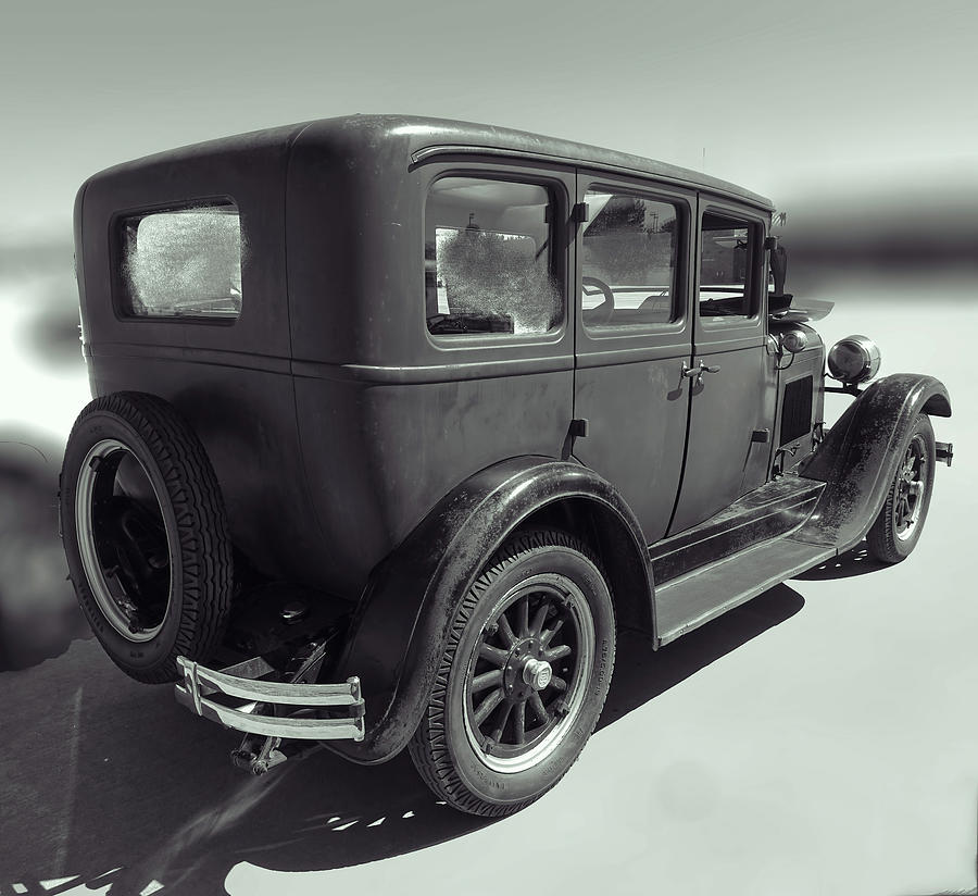 1928  Ford Model A BW Photograph by Cathy Anderson