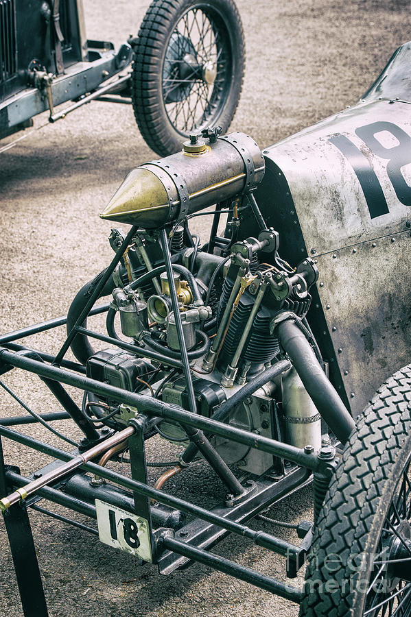 1928 Grannie JAP Shelsby Special 1100cc Racing Car Engine Photograph by Tim Gainey