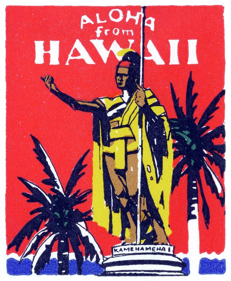 1930  King Kamehameha, Hawaii Painting by Historic Image