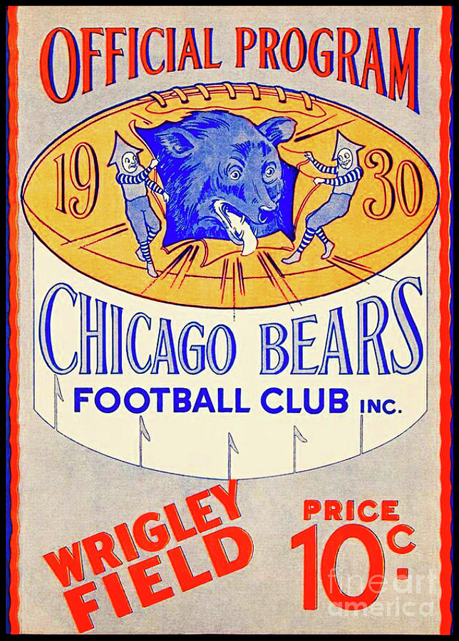 Chicago Bears Football 1930 Year Vintage Sports Memorabilia for sale