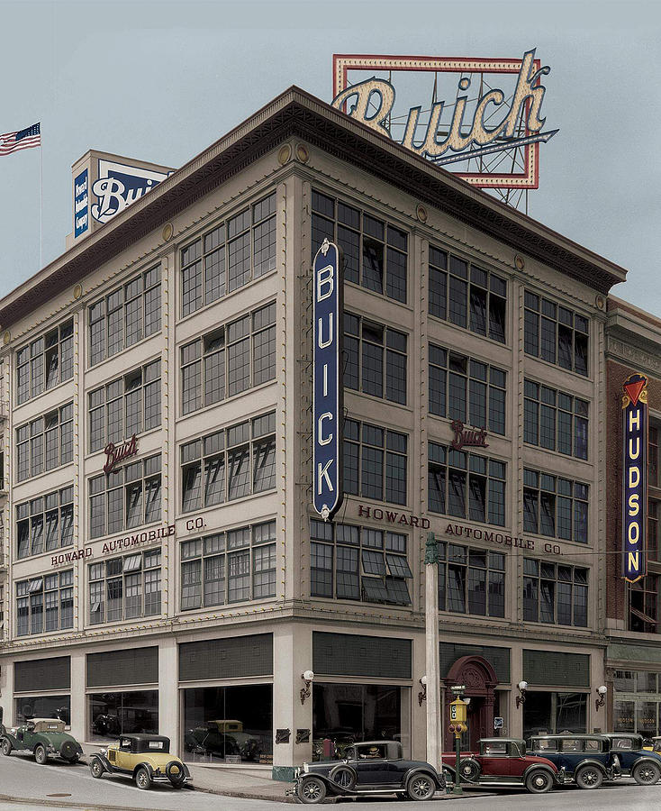 1929 Los Angeles Buick Dealership Photograph by West Peterson