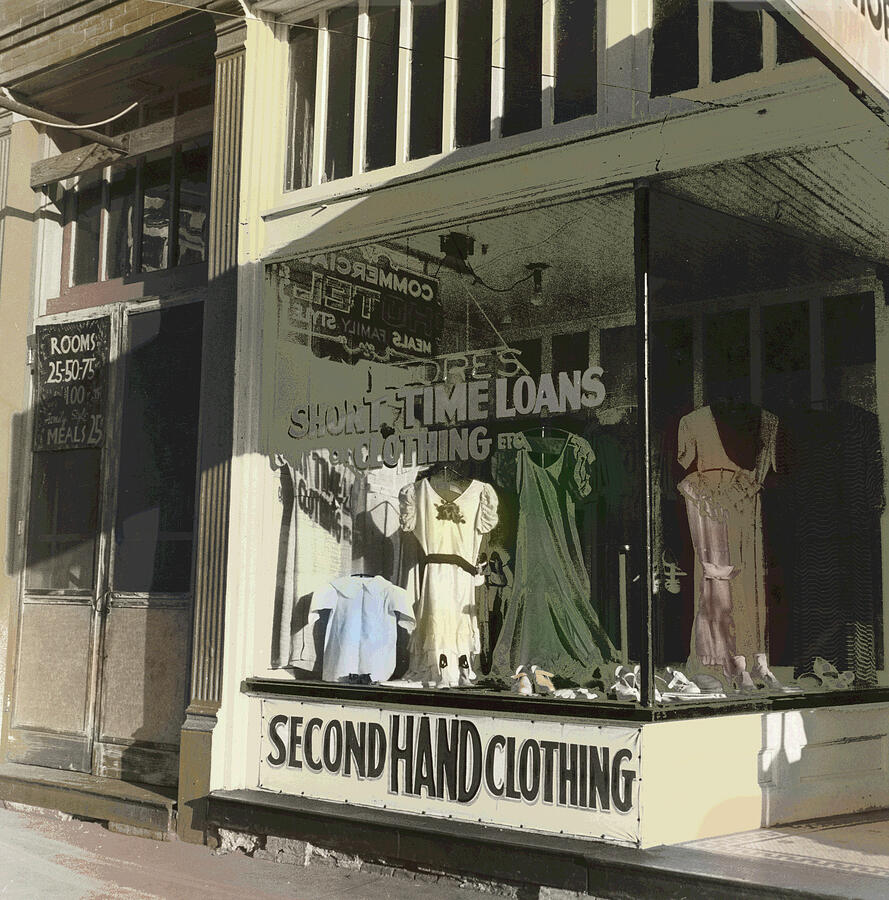 1930s NYC Second Hand Store  Mixed Media by Shelli Fitzpatrick