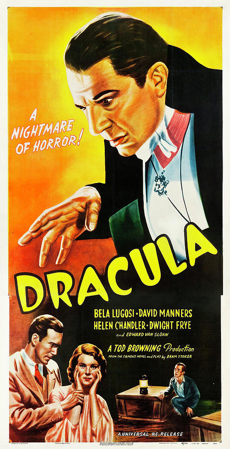 1931 - Dracula - 1947 Reissue Digital Art by Original Movie Poster ...