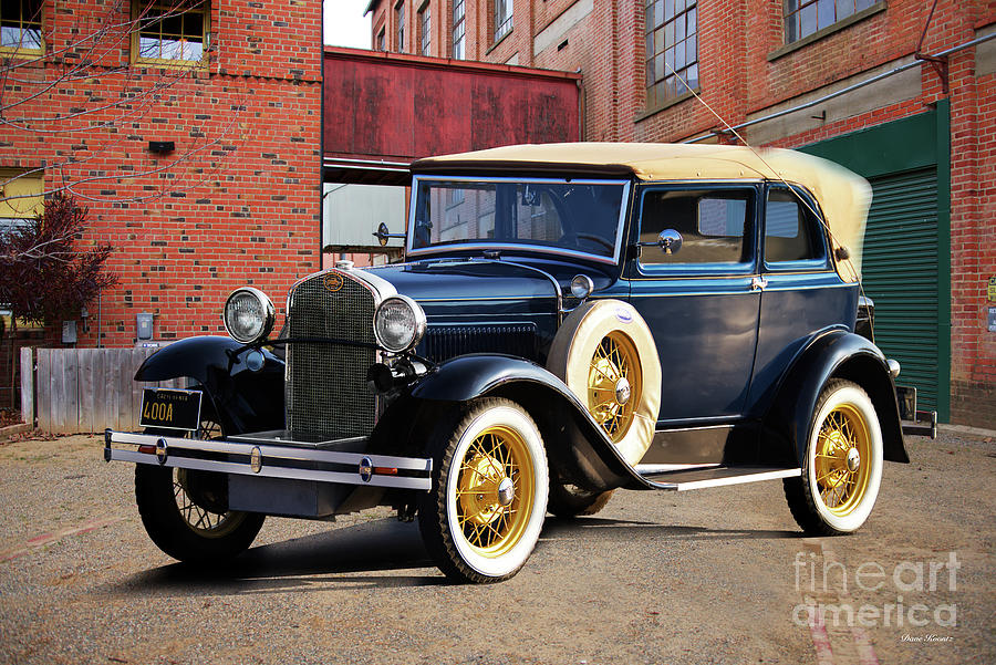 1931 Ford Model 400A Convertible Sedan Photograph by Dave Koontz