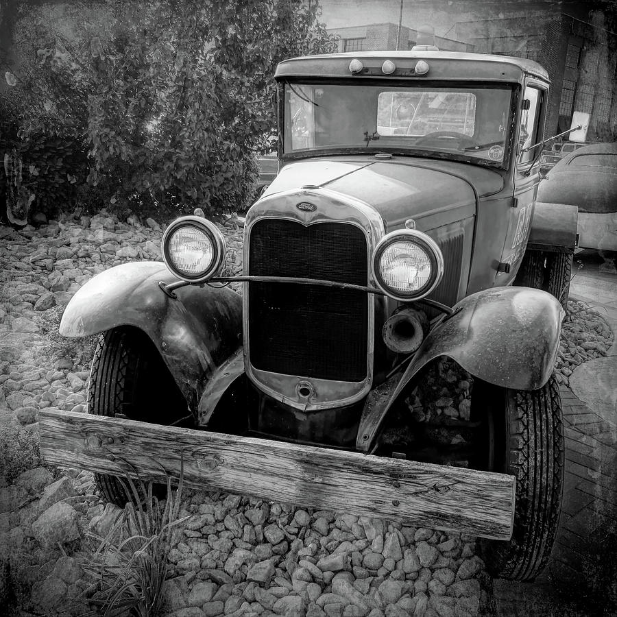 1931 Model AA Ford Wrecker BW Photograph by DK Digital