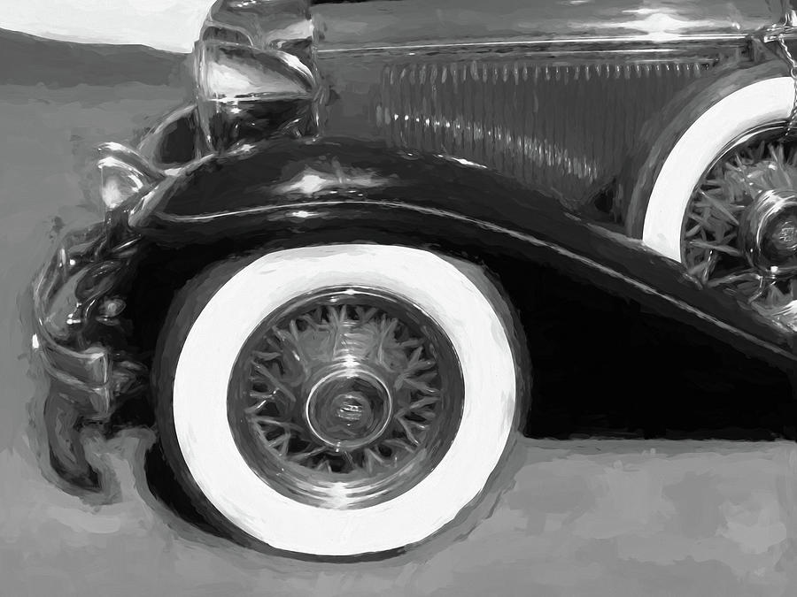 1932 Chrysler CP8 Side Bw Photograph by DK Digital