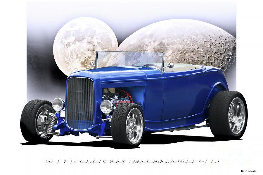 1932 Ford blue Moon Roadster Photograph