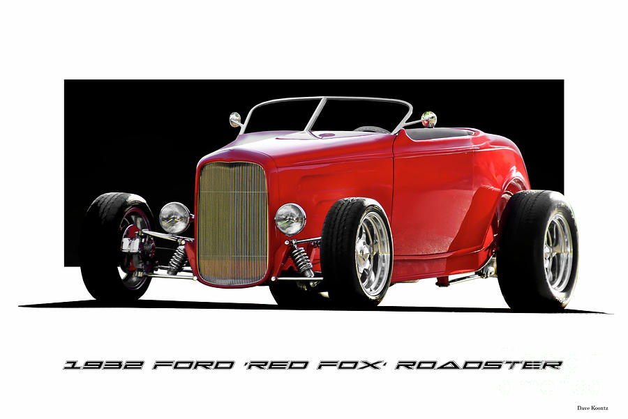 1932 Ford red Fox Roadster Photograph