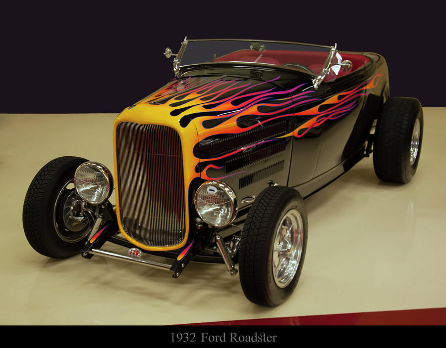 Car Photograph - 1932 Ford Roadster Hot Rod by Flees Photos