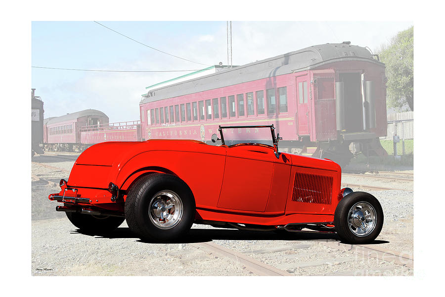 1932 Ford Very Red Roadster Photograph by Dave Koontz