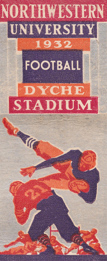 1932 Northwestern Football Mixed Media by Row One Brand