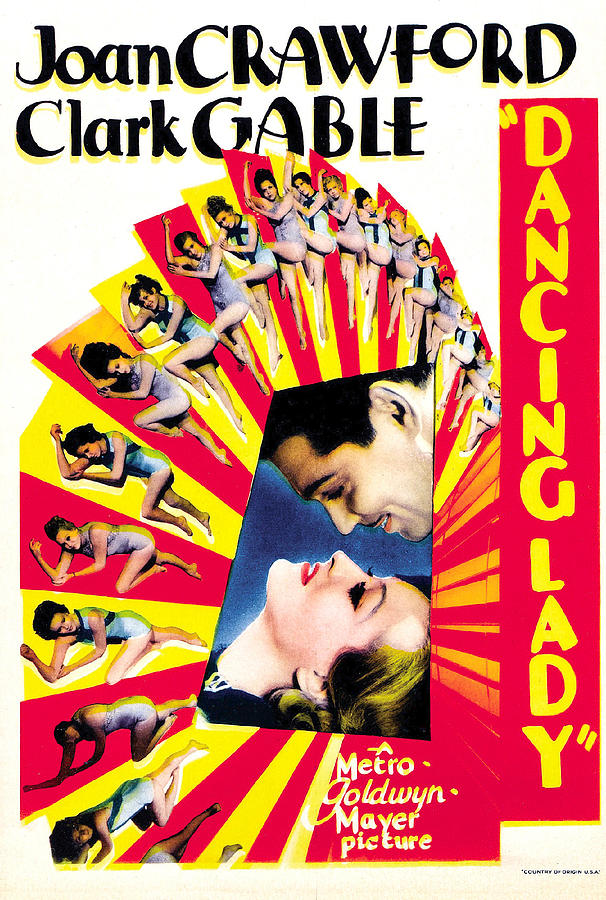 1933 - Dancing Lady Digital Art by Movie Poster 1933 - Dancing Lady Digital Art by Movie Poster