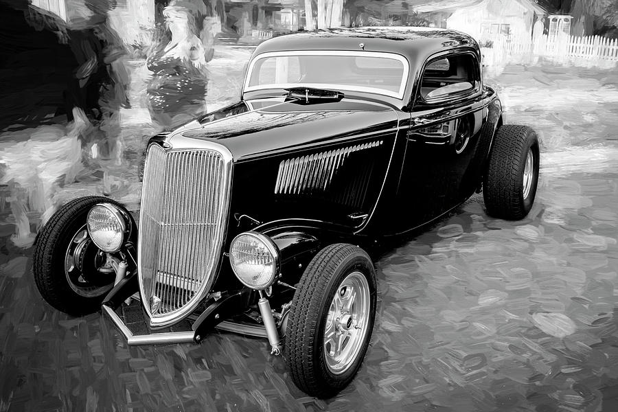 1934 Black Ford Hot Rod X112 Photograph by Rich Franco