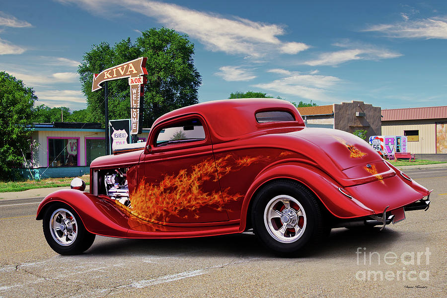 1934 Ford Cruzn Route 66 Coupe Photograph by Dave Koontz