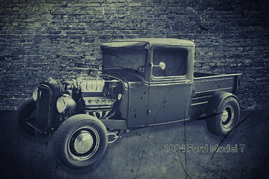 1934 Ford Model T Digital Art by Douglas White | Pixels