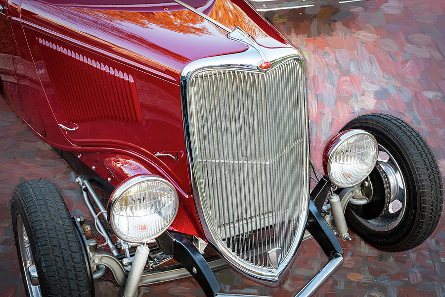 1934 Red Ford Hot Rod X100 Photograph by Rich Franco