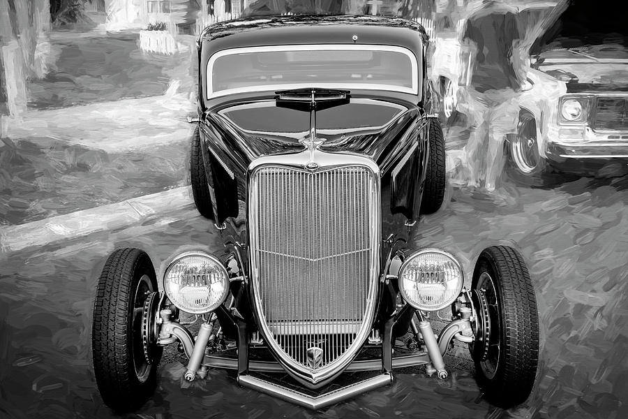 1934 Black Ford Hot Rod X106 Photograph by Rich Franco