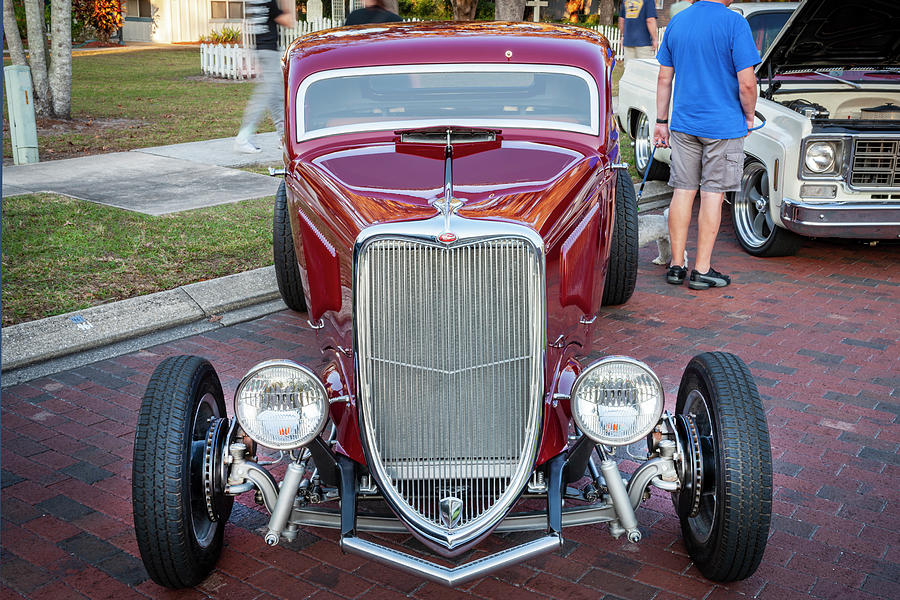 1934 Red Ford Hot Rod X109 Photograph by Rich Franco