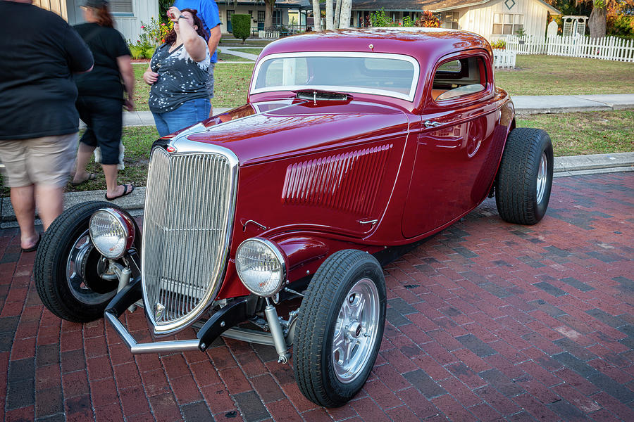 1934 Red Ford Hot Rod X110 Photograph by Rich Franco