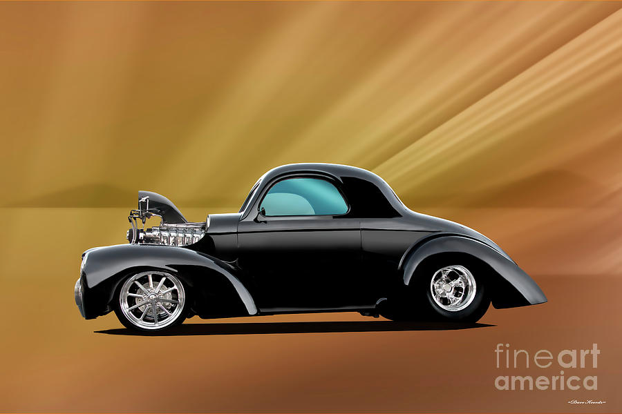 1934 Willys 'Pro Street' Coupe Photograph by Dave Koontz - Fine Art America