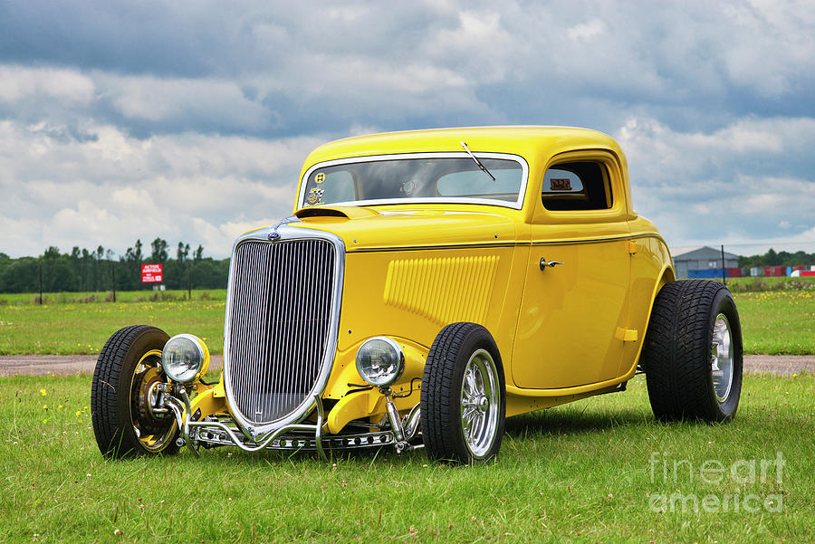 1934 Yellow Ford Photograph by Tim Gainey