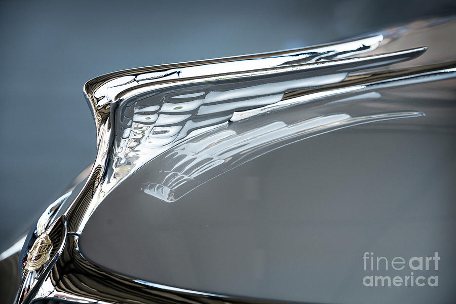 1935 Airflow Hood Ornament Photograph by Dennis Hedberg