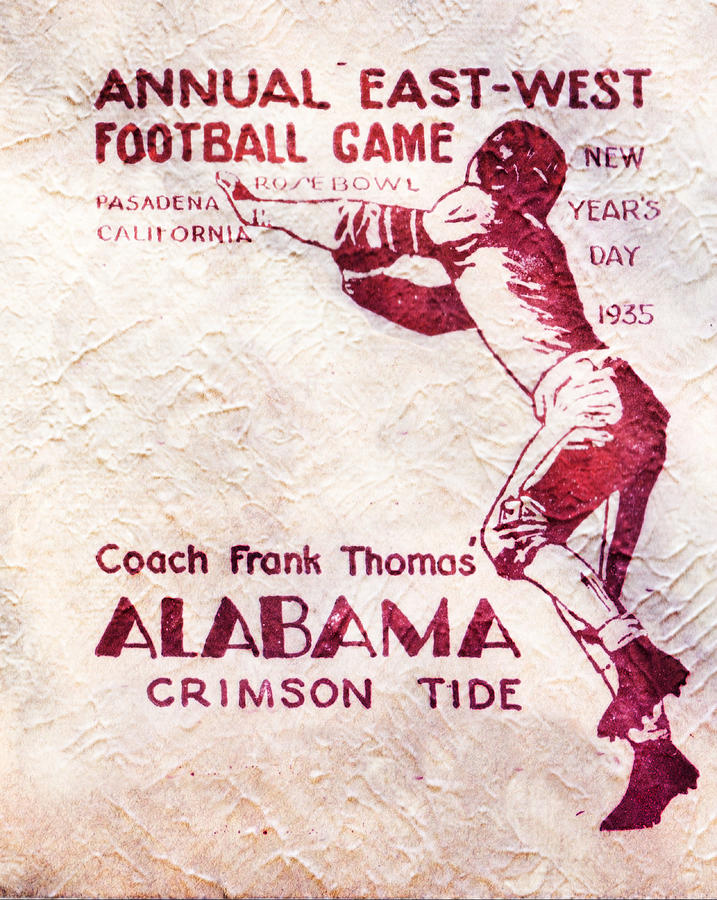 1935 Alabama Crimson Tide Mixed Media by Row One Brand