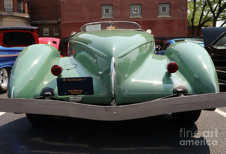 1935 Auburn Super Charged Speedster Taillights 9691 Photograph by Jack Schultz