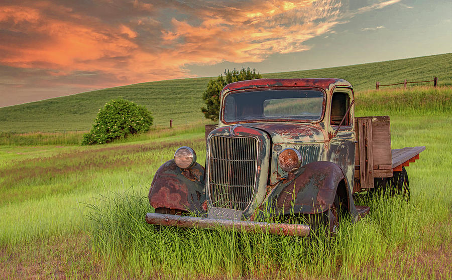 1935 Ford Farm Truck Photograph by Marcy Wielfaert