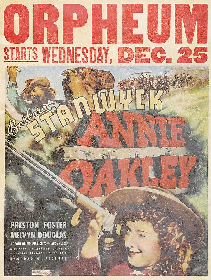 1935 Movie Motion Picture Barbara Stanwyck as Annie Oakley Old West ...