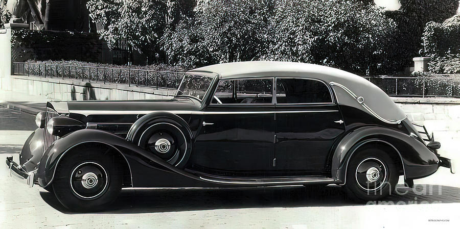 1935 Packard Super Eight Custom by Norrmalm Photograph by Retrographs