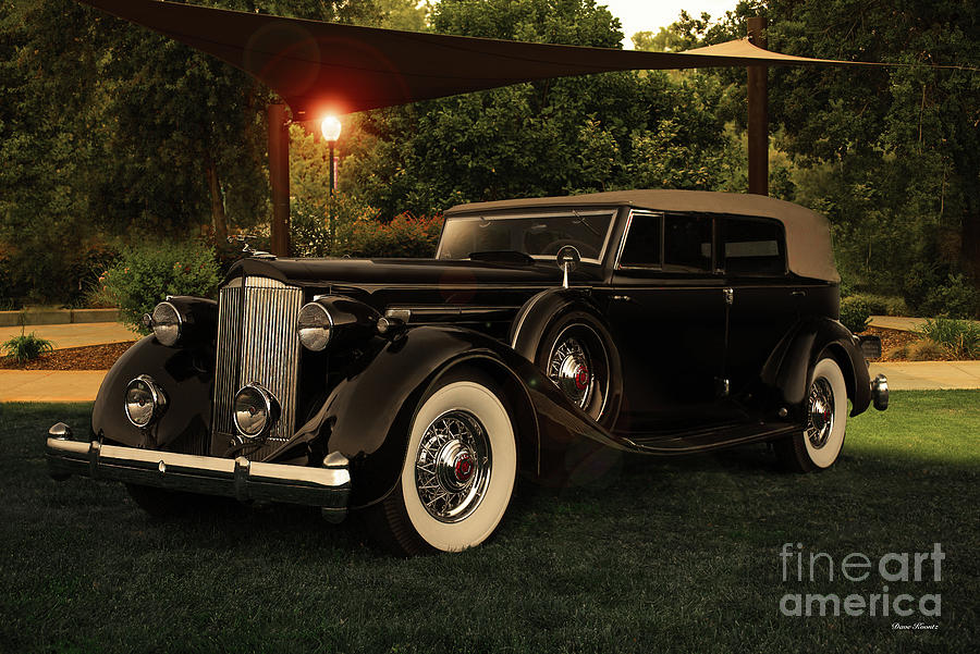 1935 Packard Twelve Convertible Sedan Photograph by Dave Koontz