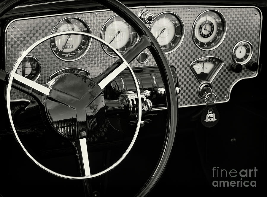 1936 Cord Dash Photograph by Dennis Hedberg