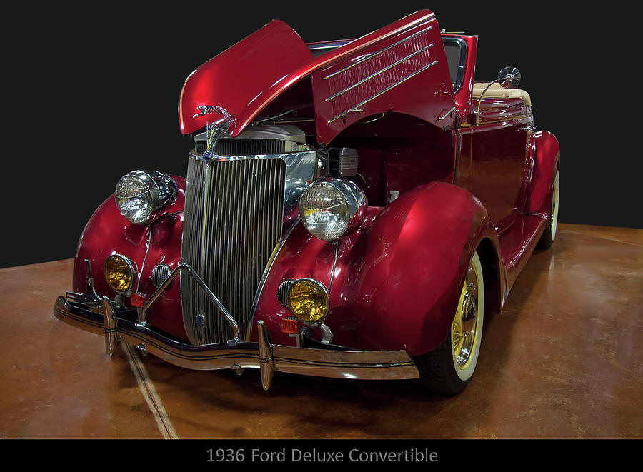 1936 Ford Deluxe Convertible Photograph by Flees Photos