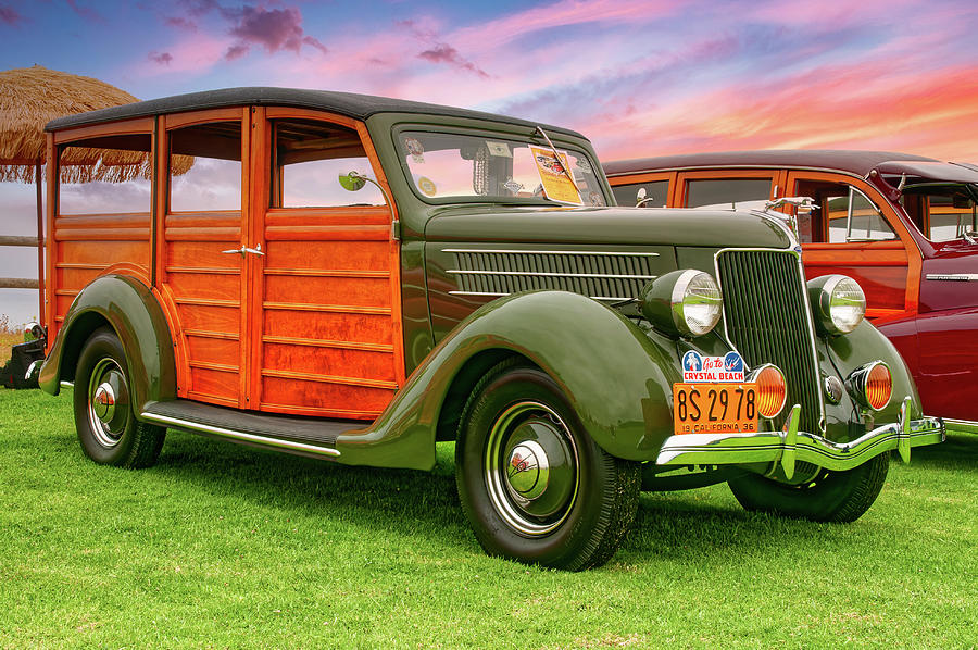 Vintage Photograph - 1936 Ford Woody by Thomas Hall