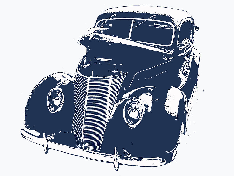 Auto Digital Art - 1937 Classic by Jeremy Edsall Auto Digital Art - 1937 Classic by Jeremy Edsall