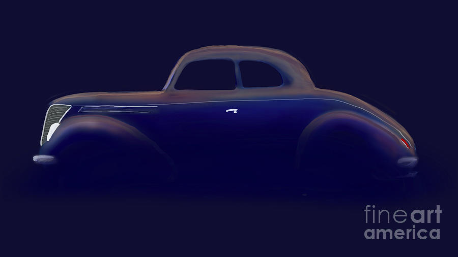 1937 Ford Coupe  Digital Art by Doug Gist