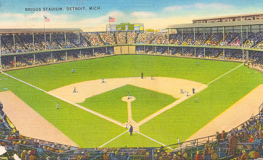 1984 Detroit Tigers Baseball Art by Row One Brand